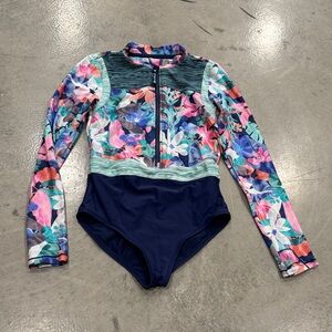 Athleta Girl long sleeve one piece bathing suit